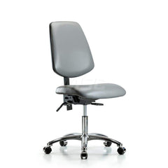 Task Chair: Vinyl, Sterling