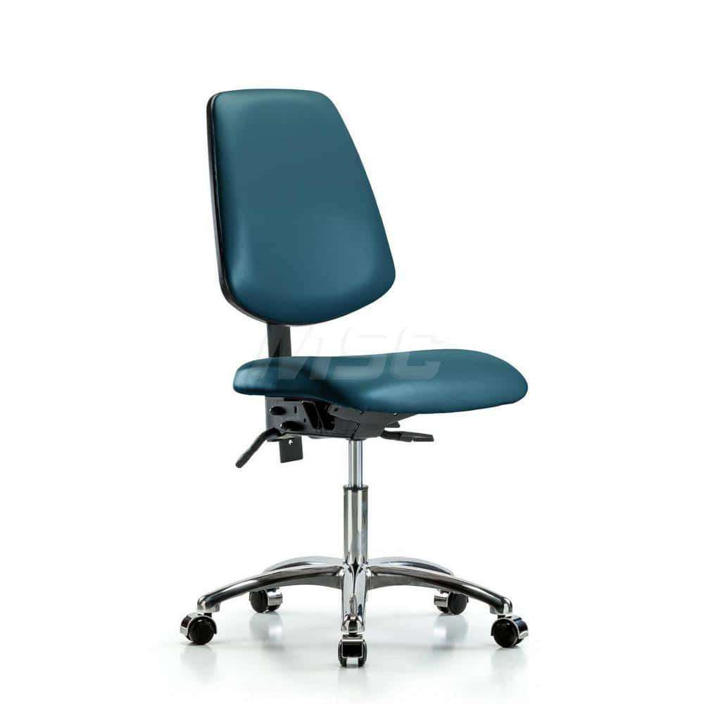 Task Chair: Vinyl, Marine Blue