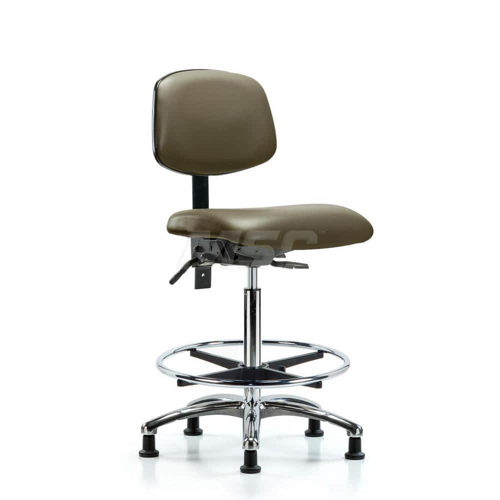 Task Chair: Vinyl, Taupe