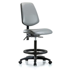 Task Chair: Vinyl, Sterling