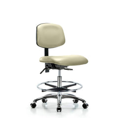 Task Chair: Vinyl, Adobe White