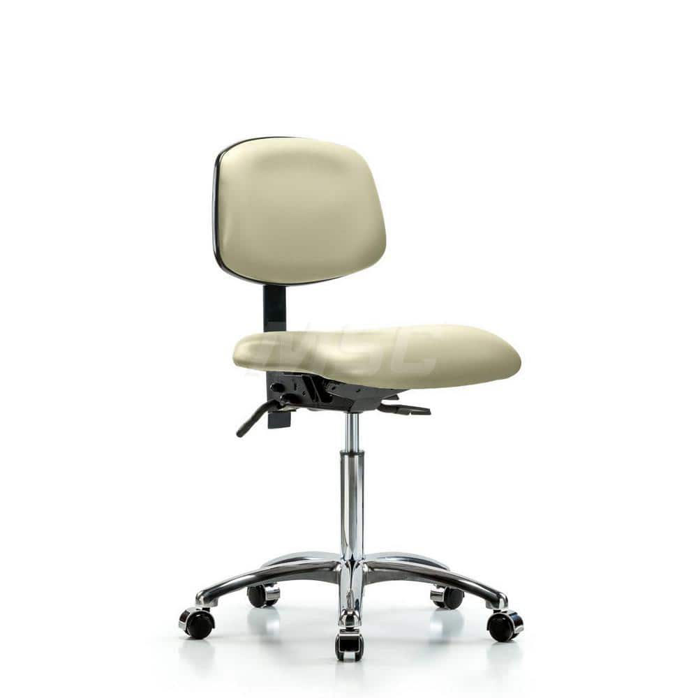 Task Chair: Vinyl, Adobe White