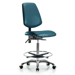 Task Chair: Vinyl, Marine Blue