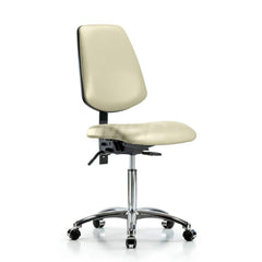 Task Chair: Vinyl, Adobe White