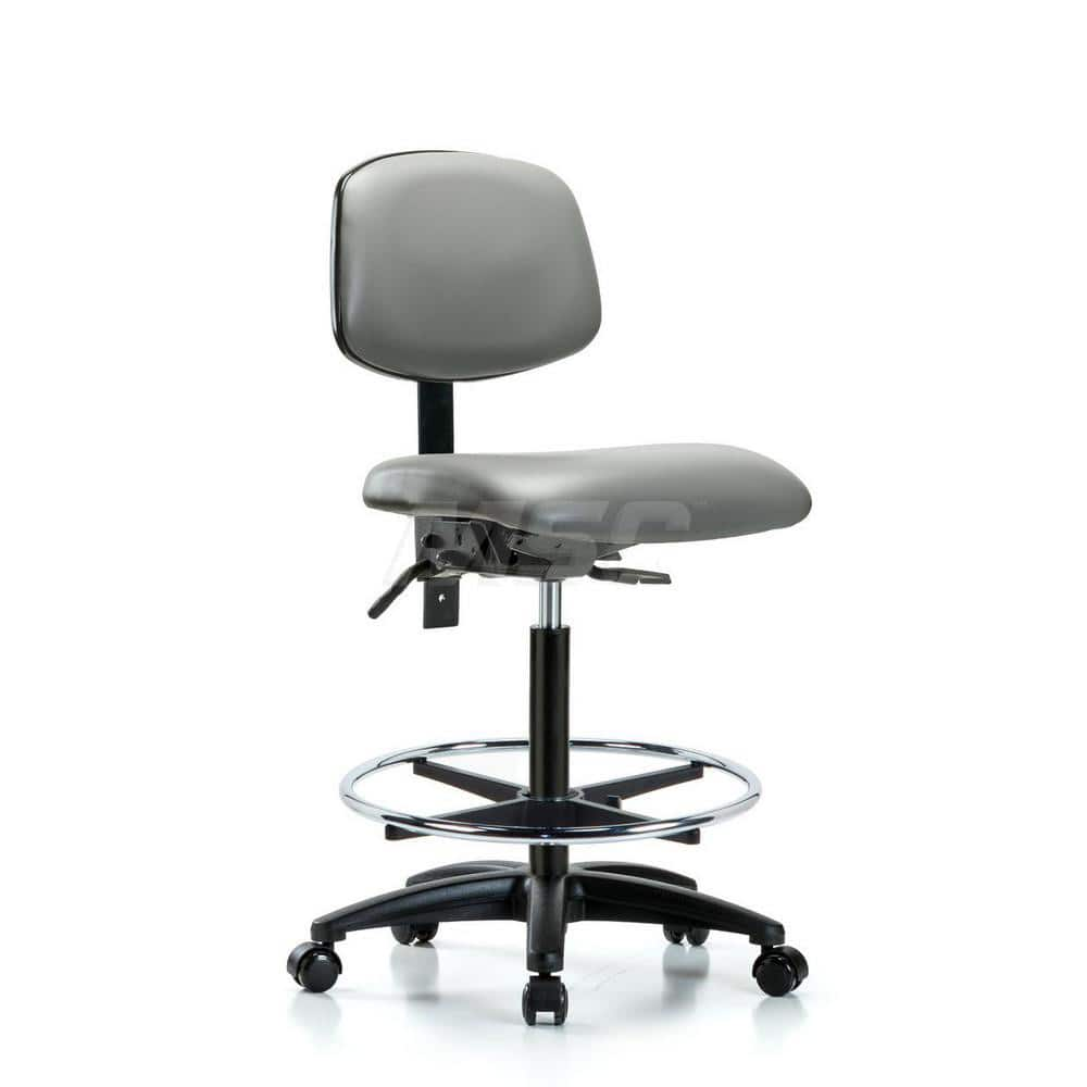 Task Chair: Vinyl, Sterling