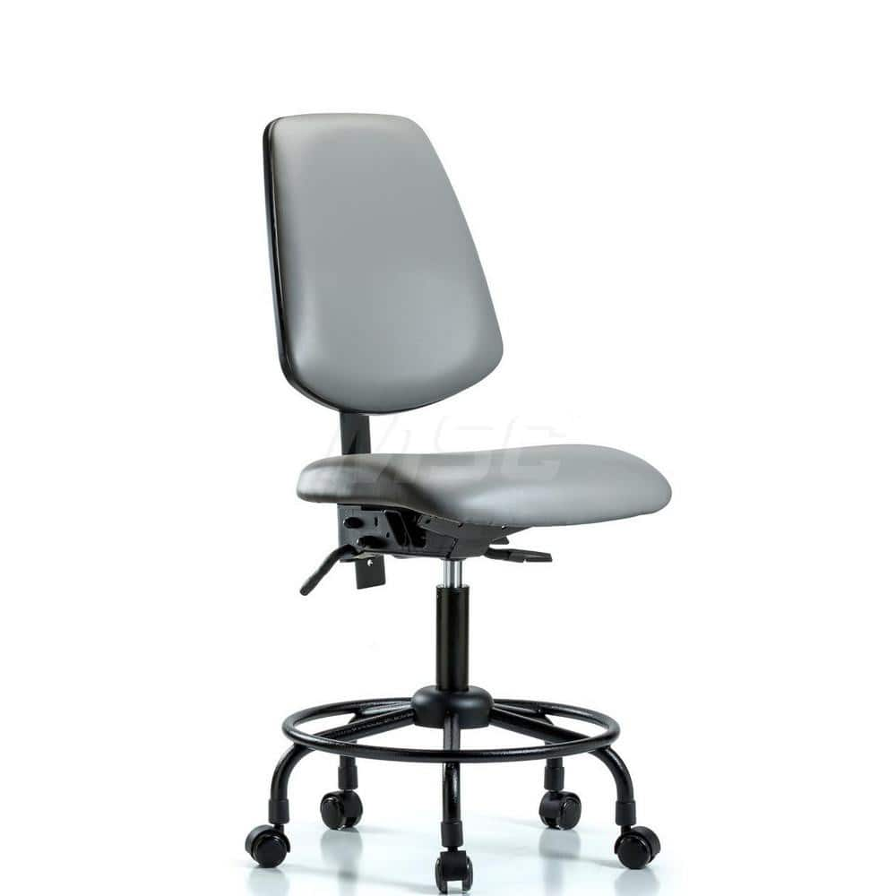 Task Chair: Vinyl, Sterling