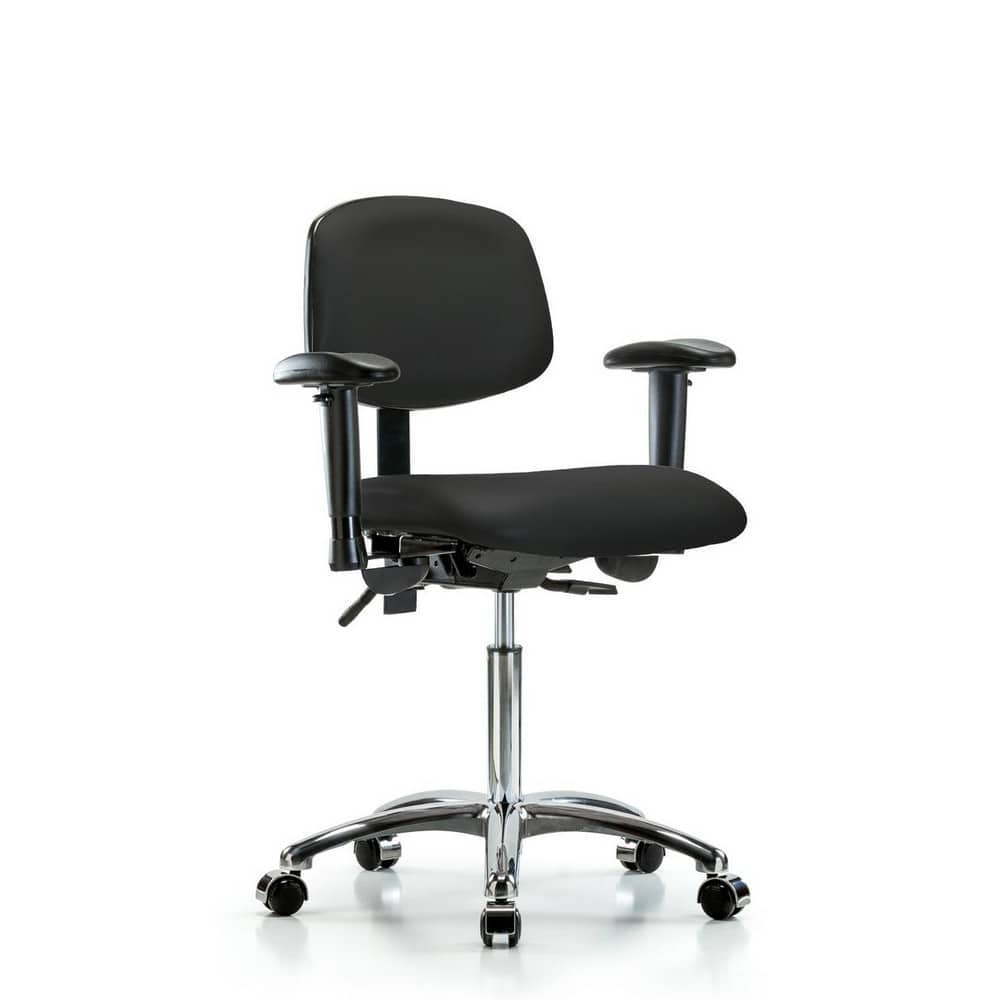 Task Chair: Vinyl, Black