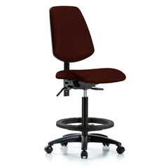 Task Chair: Vinyl, Burgundy