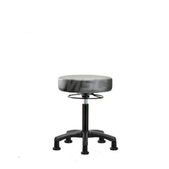 Lab Stool: Vinyl, 25″ Seat Width, 25″ Seat Depth Round Height