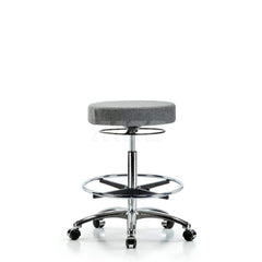 Adjustable Height Swivel Stool: Olefin, 25″ Seat Width, 25″ Seat Depth Round Height