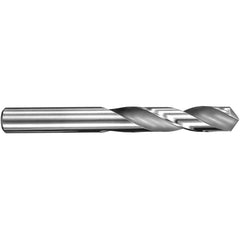 5.4 mm Dia. × 5.4 mm Shank × 28 mm Flute Length × 66 mm OAL, 3xD, 145°, Uncoated, 2 Flute, External, Round Solid Carbide Drill - Exact Industrial Supply