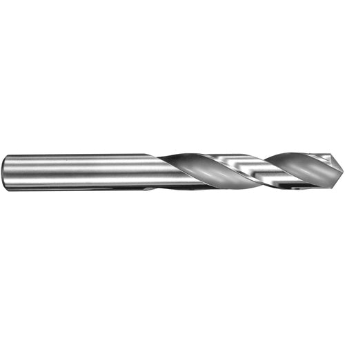 15 mm Dia. × 15 mm Shank × 56 mm Flute Length × 111 mm OAL, 3xD, 145°, Uncoated, 2 Flute, External, Round Solid Carbide Drill - Exact Industrial Supply