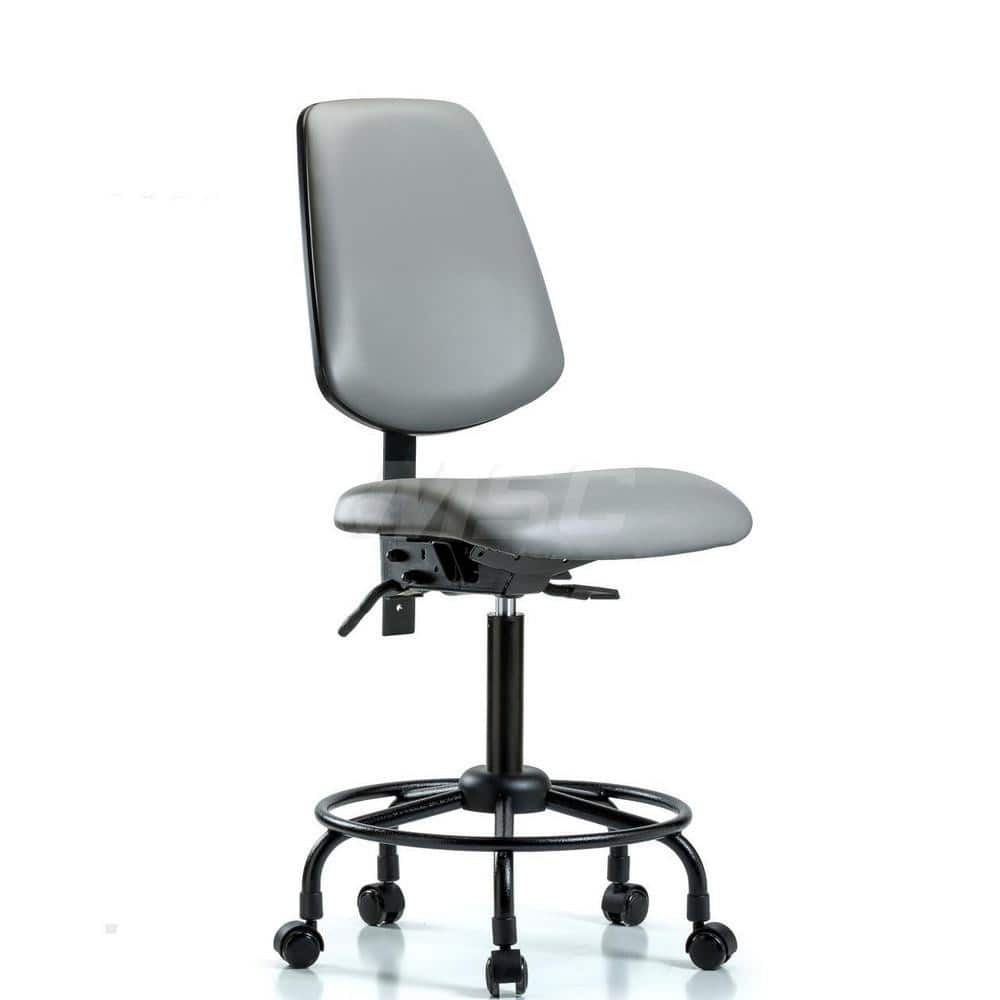 Task Chair: Vinyl, Sterling