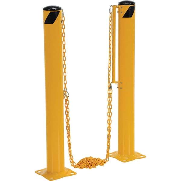 Vestil - 127' Long Steel Bollard - Yellow - Caliber Tooling