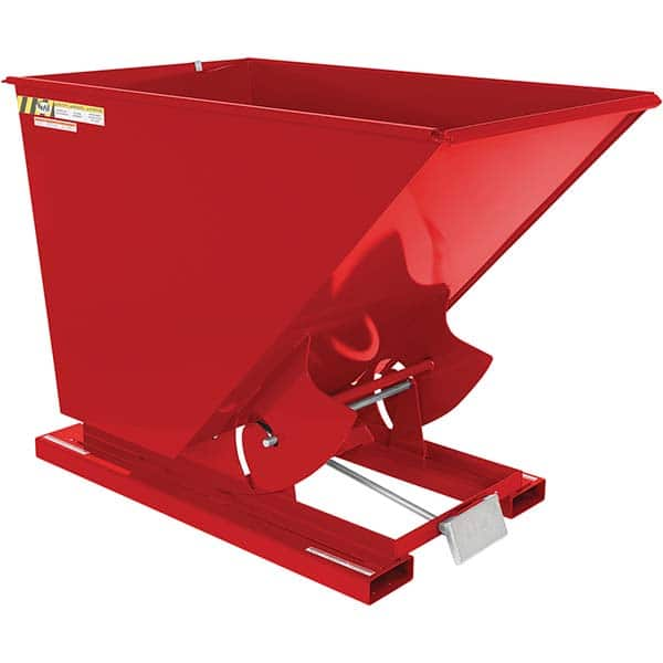 Vestil - Hoppers & Basket Trucks Additional Information: Complies w/OSHA General Industry Rule 29 CFR 1910.178(m)(5)(iii) - allows operator to remain at controls of truck throughout the dumping process - Caliber Tooling