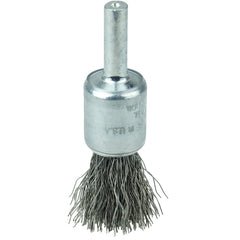 1/2″ Coated Cup Crimped Wire End Brush, .0104″ Steel Fill - Caliber Tooling