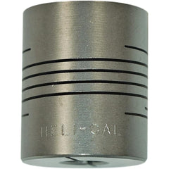 Heli-Cal - Flexible Coupling; Type: Clamp Hub ; Maximum Bore Diameter (mm): 22.0000 ; Minimum Bore Diameter (Decimal Inch): 0.5000 ; Outside Diameter (Inch): 2 ; Overall Length (Inch): 3 ; Material: 17-4PH CRES - Exact Industrial Supply