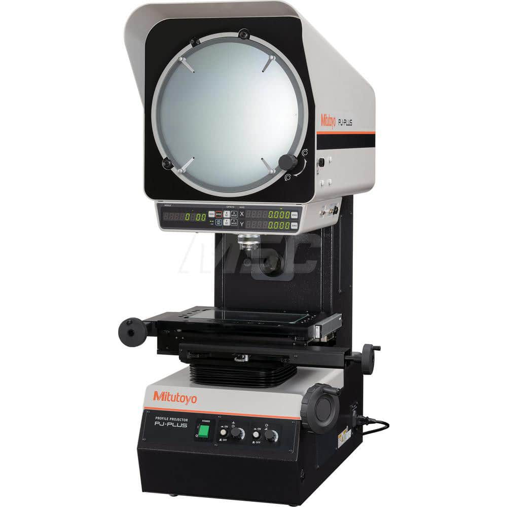 Optical Comparator: Horizontal & Vertical Orientation, 10x Magnification 4″ Y-Axis Travel, 7.874″ X-Axis Travel, 0.0001″ Resolution