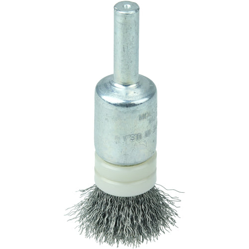 1/2″ Banded Crimped Wire End Brush, .006″ Steel Fill - Caliber Tooling