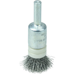 1/2″ Banded Crimped Wire End Brush, .0104″ Steel Fill - Caliber Tooling