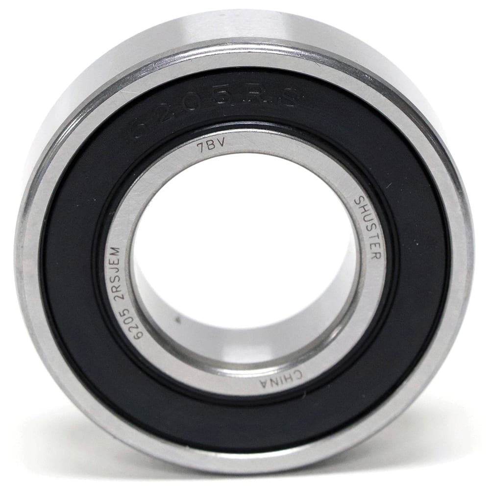 Shuster - R10-X23-2RS, 5/8" Bore Diam, 1-3/8" OD, Double Seal Deep Groove Radial Ball Bearing - Exact Industrial Supply