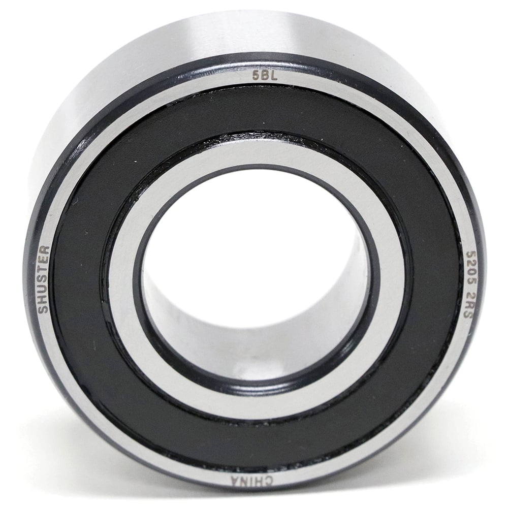 Shuster - 5305 2RS, 25mm Bore Diam, 62mm OD, Double Seal Angular Contact Radial Ball Bearing - Exact Industrial Supply