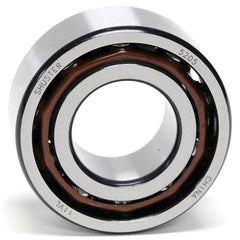 Shuster - 5210, 50mm Bore Diam, 90mm OD, Open Angular Contact Radial Ball Bearing - Exact Industrial Supply