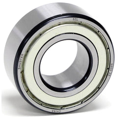 Shuster - 5302 ZZ, 15mm Bore Diam, 42mm OD, Double Shield Angular Contact Radial Ball Bearing - Exact Industrial Supply