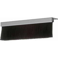 Osborn - Sweeps & Seals; Type: Brush Seal ; Width (Inch): .366 ; Finish/Coating: Clear Anodized Aluminum ; Material: Nylon; Clear Anodized Aluminum ; Back Strip Brush Width (Inch): .24 ; Bristle Length (Inch): 3.0000 - Exact Industrial Supply