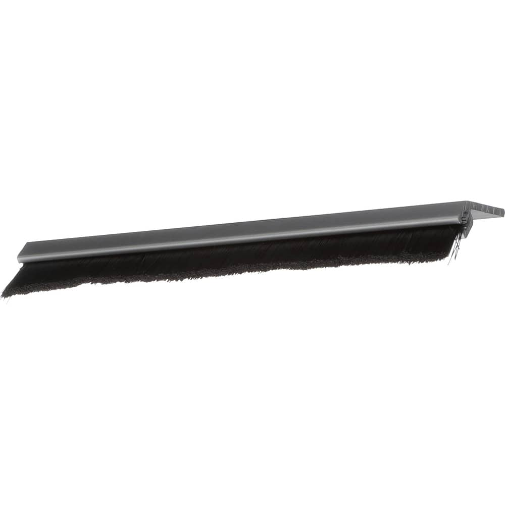 Osborn - Sweeps & Seals; Type: Brush Seal ; Width (Inch): .197 ; Finish/Coating: Clear Anodized Aluminum ; Material: Nylon; Clear Anodized Aluminum ; Back Strip Brush Width (Inch): .095 ; Bristle Length (Inch): 0.5000 - Exact Industrial Supply