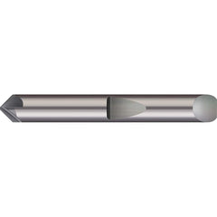 Micro 100 - 3/8" Diam 60°/120° 6-Flute Single End Solid Carbide Chamfer Mill - Exact Industrial Supply