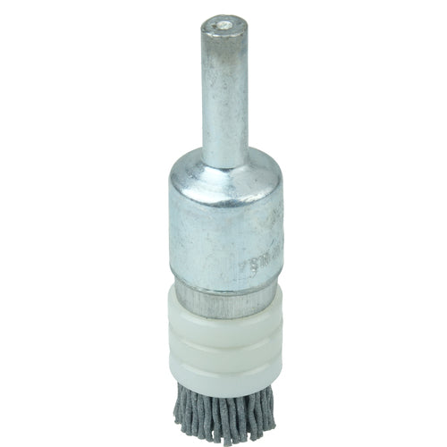 1/2″ Banded Nylox End Brush, .022/320SC Crimped Fill - Caliber Tooling