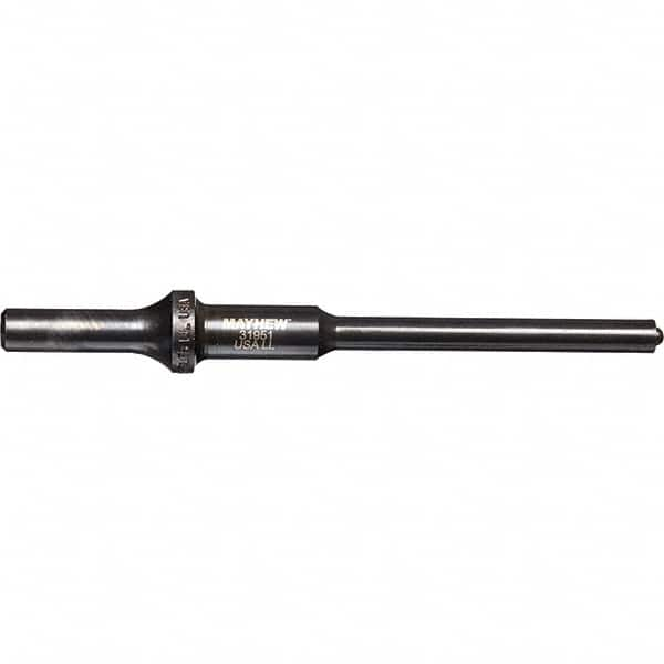 Mayhew - 5/16" Head Width, 6" OAL, Roll Pin Punch - Round Drive, Round Shank, Steel - Caliber Tooling