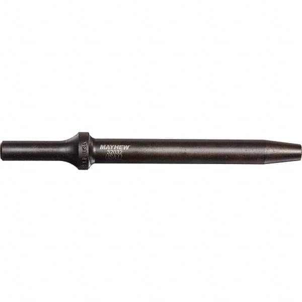 Mayhew - 5/32" Head Width, 6" OAL, Rivet Cutter Chisel - Round Drive, Round Shank, Steel - Caliber Tooling