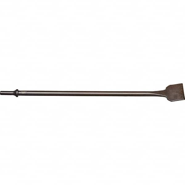 Mayhew - 2" Head Width, 18" OAL, Scraper Punch - Round Drive, Round Shank, Steel - Caliber Tooling