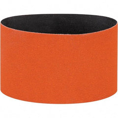 Dynabrade - 3-1/2" Wide x 15-1/2" OAL, 120 Grit, Ceramic Abrasive Belt - Ceramic, Coated, Y Weighted Cloth Backing, Wet/Dry - Caliber Tooling