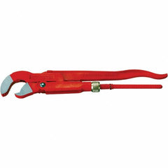 Rothenberger - Pipe Wrenches Type: Corner Pipe Wrench 45 Deg Maximum Pipe Capacity (Inch): 1-1/2 - Caliber Tooling