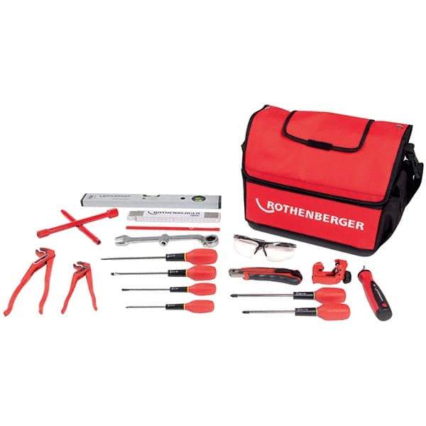 Rothenberger - Combination Hand Tool Sets Tool Type: Plumber's Tool Set Number of Pieces: 13 - Caliber Tooling