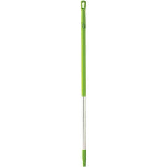 Vikan - 51 x 1-1/4" Aluminum Squeegee Handle - European Threaded Connection, Green - Caliber Tooling