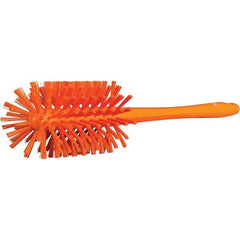 Vikan - 3-1/2" Diam Polyester Bottle Brush - 16-7/8" OAL, 6-1/4" Head Length, Polypropylene Handle - Caliber Tooling