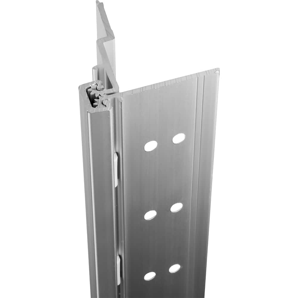 Stanley - Continuous Hinges; Type: Half Surface ; Mount Type: Half Surface ; Overall Length (Inch): 95; 95 ; Hinge Material: Aluminum ; Width (Decimal Inch): 5.0938 ; Thickness (Decimal Inch): 0.1120 - Exact Industrial Supply