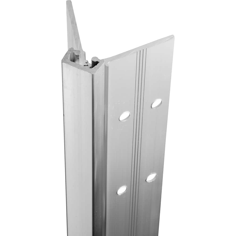 Stanley - Continuous Hinges; Type: Full Mortise ; Mount Type: Full Mortise ; Overall Length (Inch): 120; 120 ; Hinge Material: Aluminum ; Width (Decimal Inch): 4.0938 ; Thickness (Decimal Inch): 0.1120 - Exact Industrial Supply