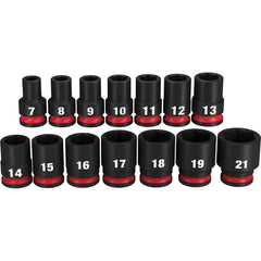 Milwaukee Tool - 14 Pc 3/8" Drive Socket Set - Exact Industrial Supply