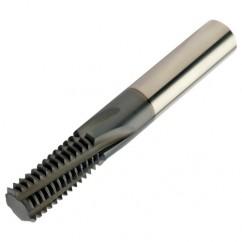 R217.15-060125AC12M 1620 6mm 5 FL Solid Carbide Thread Mill w/Cylindrical Shank - Caliber Tooling