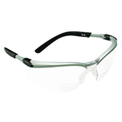 ‎3M BX Reader Protective Eyewear 11376-00000-20 Clear Lens Silver Frame +2.5 Diopter - Caliber Tooling