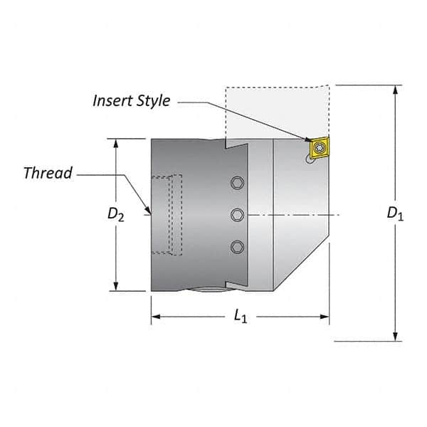 Allied Machine and Engineering - Boring Head Parts & Tools Type: Hardware Kit Includes: Boring Head Body; Dial Screw; Insert Holder; Torx Wrench; Wedge - Caliber Tooling