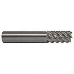 7/8 TuffCut SS 6 Fl High Helix Non-Center Cutting End Mill - Caliber Tooling