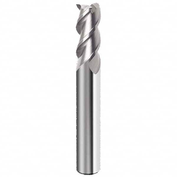 Guhring - 1/8", 3/8" LOC, 1/8" Shank Diam, 1-1/2" OAL, 3 Flute Solid Carbide Square End Mill - Caliber Tooling