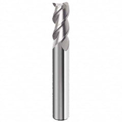 Guhring - 5/8", 1-1/4" LOC, 5/8" Shank Diam, 3-1/2" OAL, 3 Flute Solid Carbide Square End Mill - Caliber Tooling