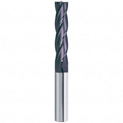 Guhring - 5/8", 2-1/4" LOC, 5/8" Shank Diam, 5" OAL, 4 Flute Solid Carbide Square End Mill - Caliber Tooling